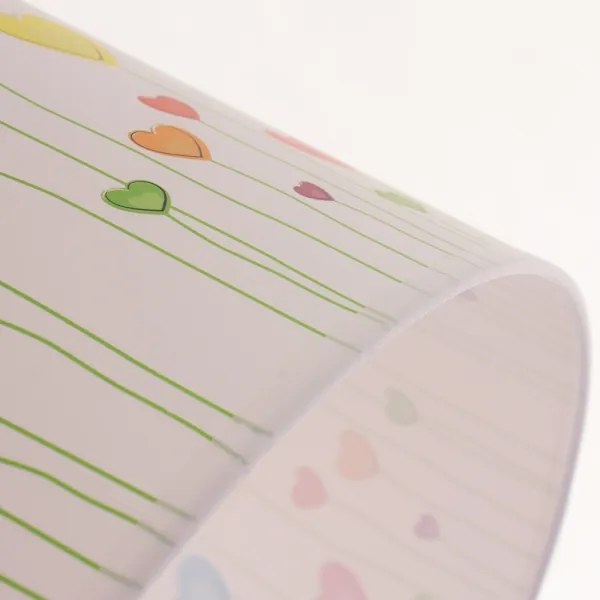 Lampadario bambini HEARTS 1xE27/60W/230V su cavo