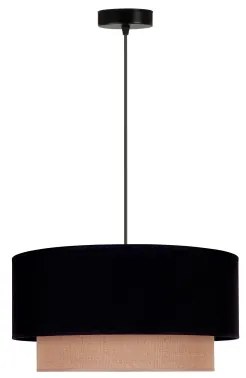 Duolla - Lampadario a sospensione con filo BOHO 1xE27/15W/230V diametro 45 cm nero/marrone