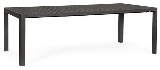 Tavolo Da Esterno Allungabile In Alluminio 100x180-240 Cm Kiplin Antracite Bizzotto