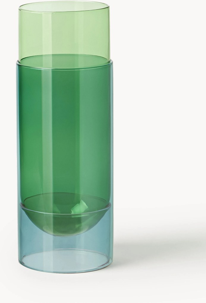 Vaso in vetro soffiato Bouquet Tube, alt. 27 cm