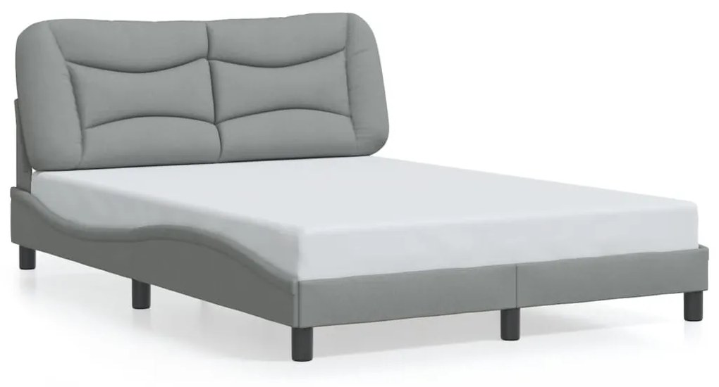 Giroletto Con Led Senza Materasso Grigio Chiaro 120x200 Cm /