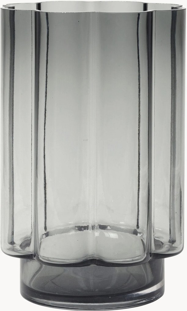 Lanterna in vetro soffiato Anya, alt. 23 cm