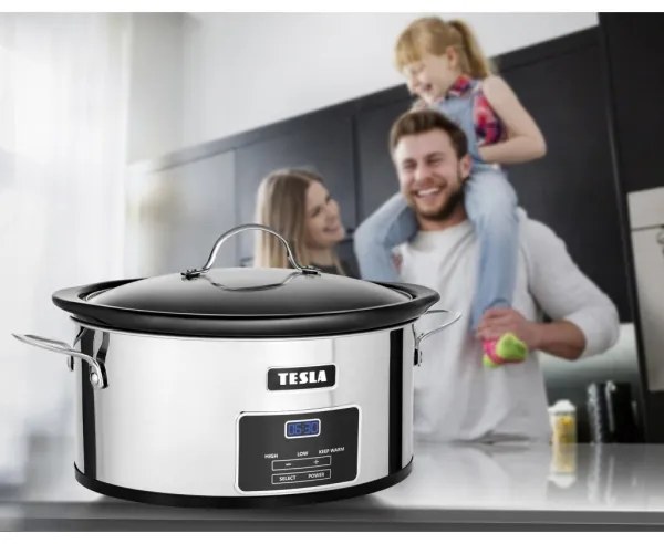 TESLA Electronics SlowCook - Fornello lento 5,6 l 250W/230V