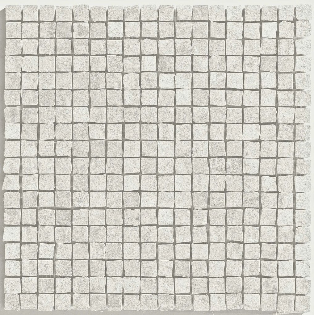 Pavimento Rivestimento 30x30 bianco mosaico effetto cemento 9,5 mm in gres fine porcellanato Ragno Concept 00R2AT04