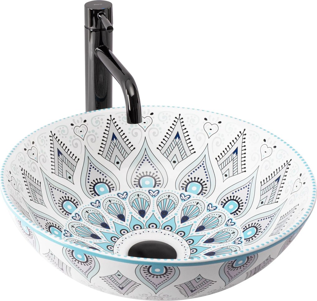 Lavabo da appoggio Rea Mandala