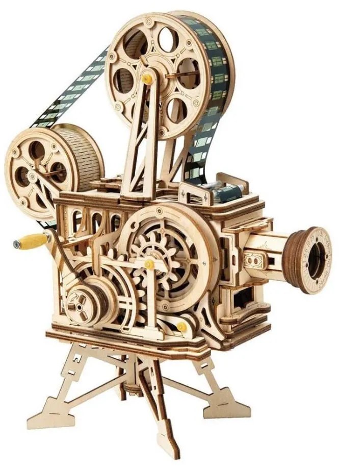 RoboTime - 3D puzzle meccanico in legno Proiettore di film