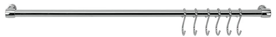 Barra appendiabiti da cucina in acciaio cromato Lonardo - Metaltex