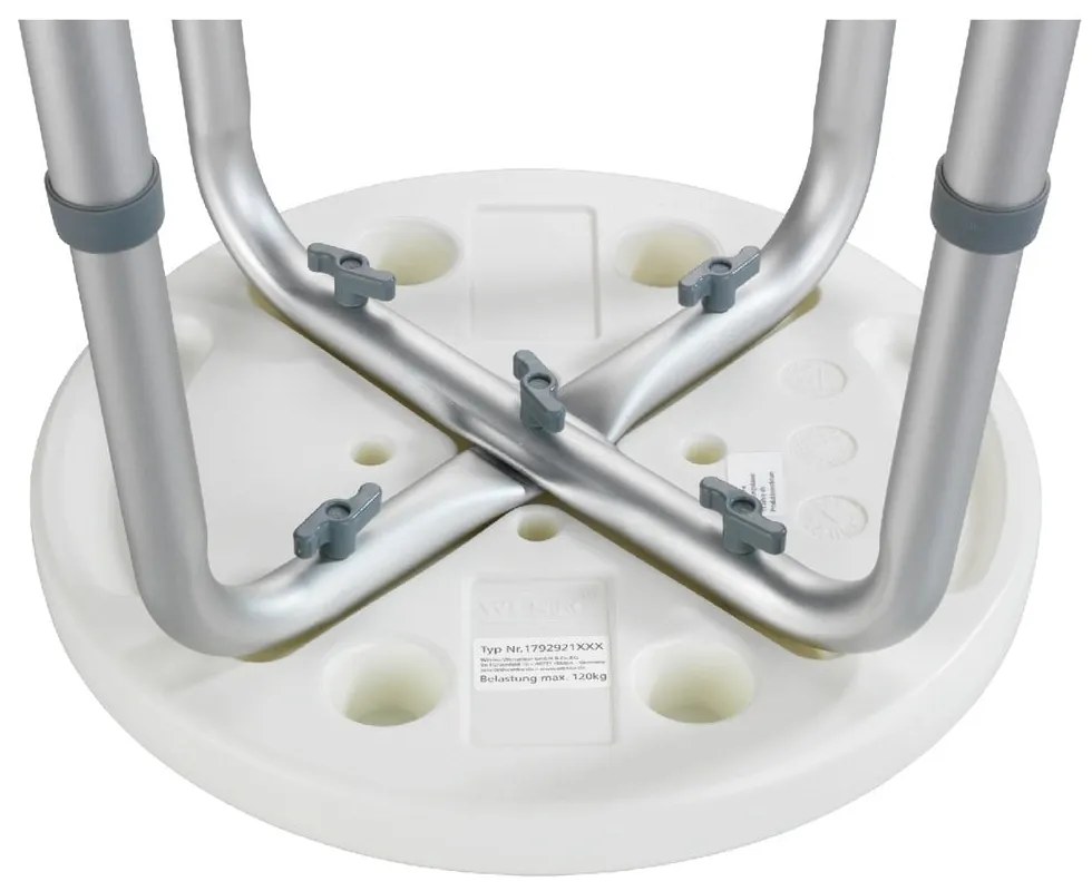 Sgabello per bagno/doccia, 45 x 45 cm Secura - Wenko