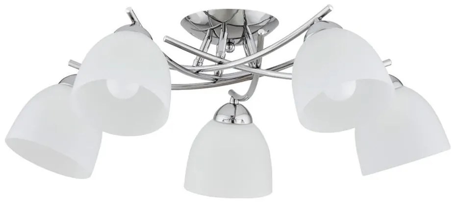 Lampadario a plafone SEVA 5xE27/15W/230V cromo lucido