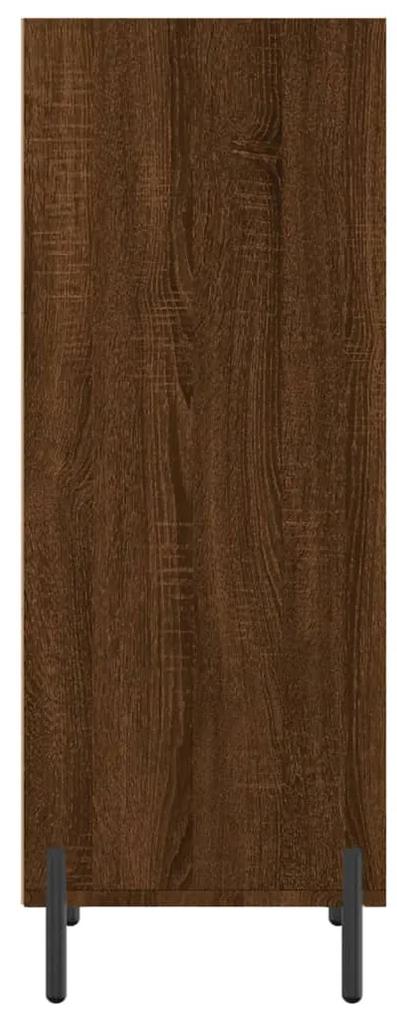 Credenza rovere marrone 34,5x32,5x90 cm in legno multistrato
