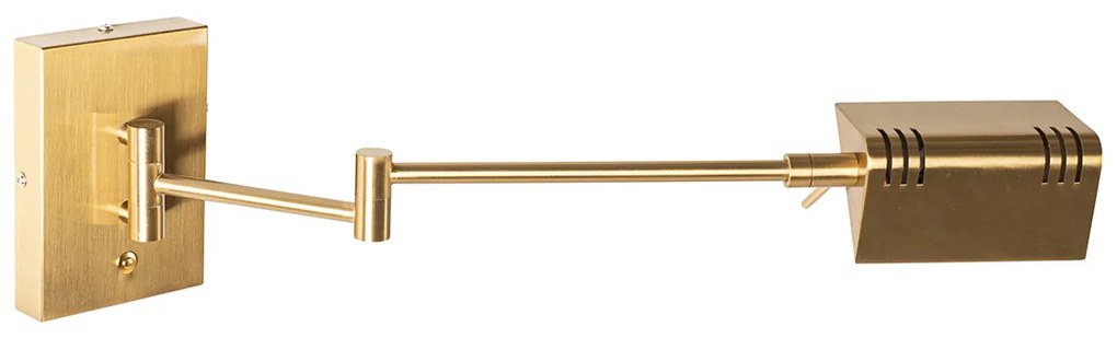 Applique da parete di design in ottone con LED dimmerabile - Notia