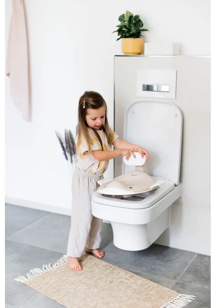 Sedile del water per bambini beige - Kindsgut