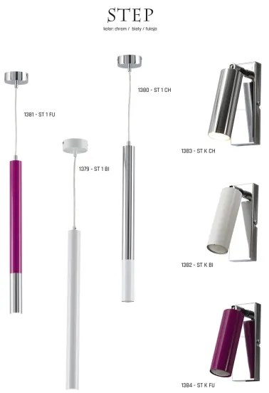 Jupiter 1382 - ST K BI - Applique a LED STEP LED/4,3W/230V