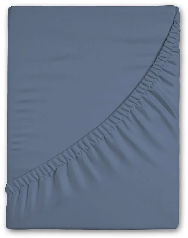 Lenzuolo con angoli blu in flanella 140x200 cm – Good Morning