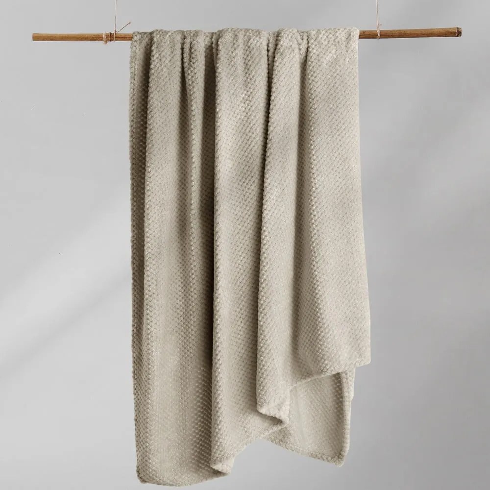 Coperta in microfibra marrone chiaro, 150 x 200 cm Henry - DecoKing