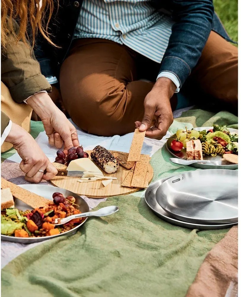 Set di piatti argentati in acciaio inox 4 pz ø 25,5 cm – Black + Blum