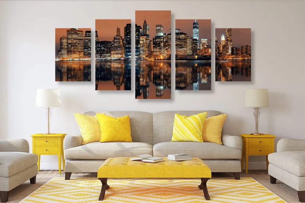 Quadri 5 pezzi – Città di Manhattan