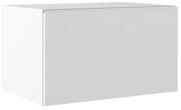 Mobile da bagno sospeso sotto lavabo L 60 x H 35 x P 45 cm bianco laccato opaco, 1 cassetto VISOBATH element
