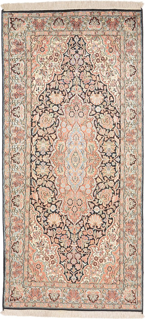 Cashmere Silk Tappeto 80x160 (Indian) Annodato A Mano