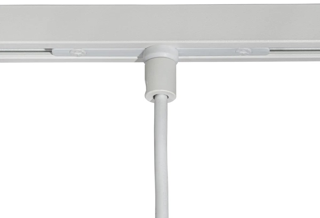 Moderne hanglamp wit beige voor railsysteem 1-fase - Slimline Keno