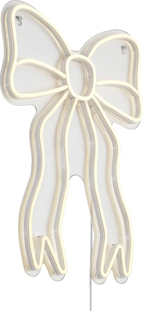 Lampada da parete al neon bianco caldo con LED - Bow
