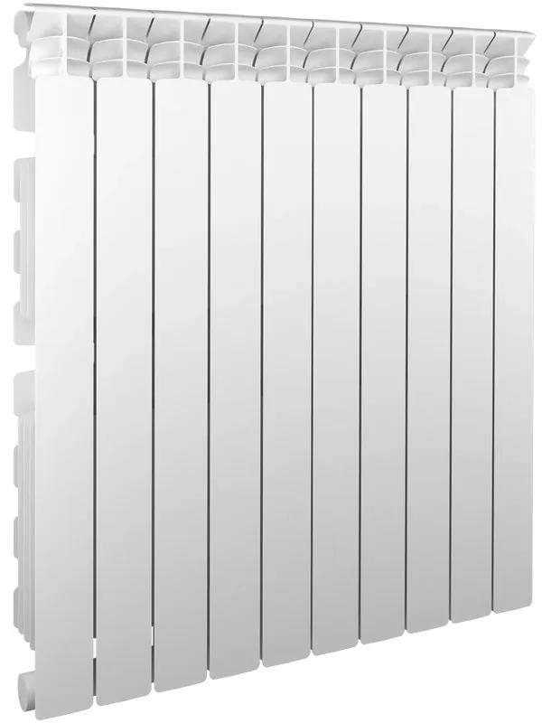 Radiatore acqua calda EQUATION 800/100 in alluminio 1 colonna, 10 elementi interasse 80 cm, bianco