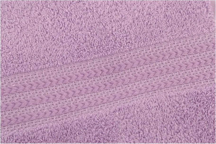 Asciugamano in puro cotone viola, 50 x 90 cm - Foutastic