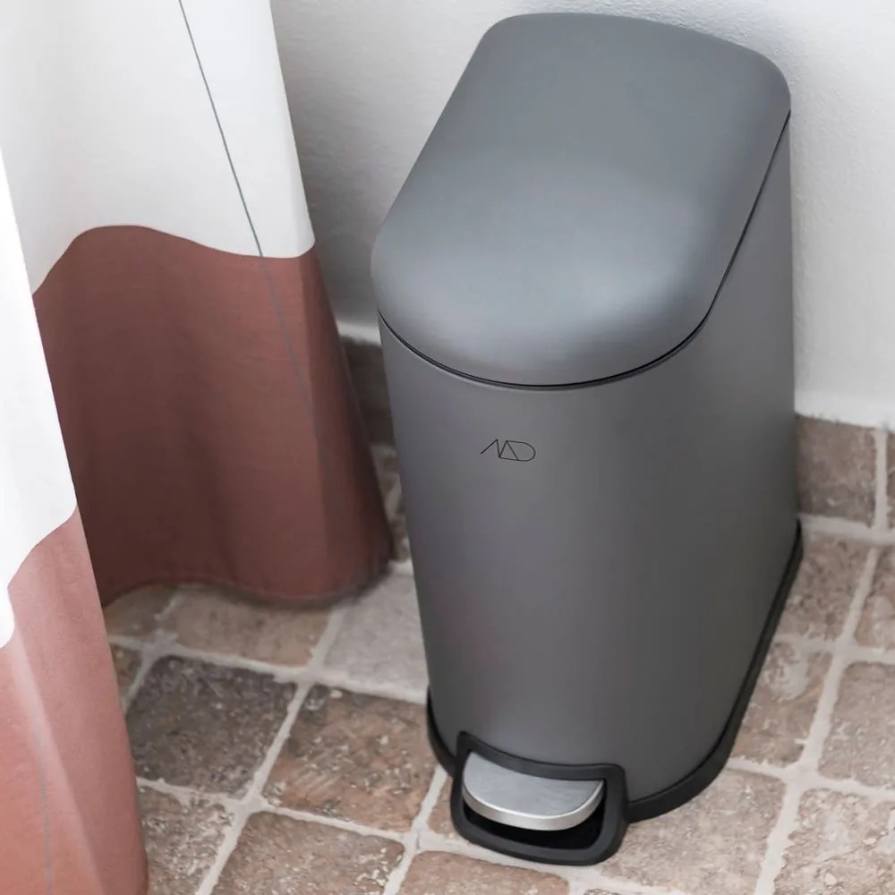 Cestino in metallo a pedale grigio scuro 10 l Walther - Mette Ditmer Denmark