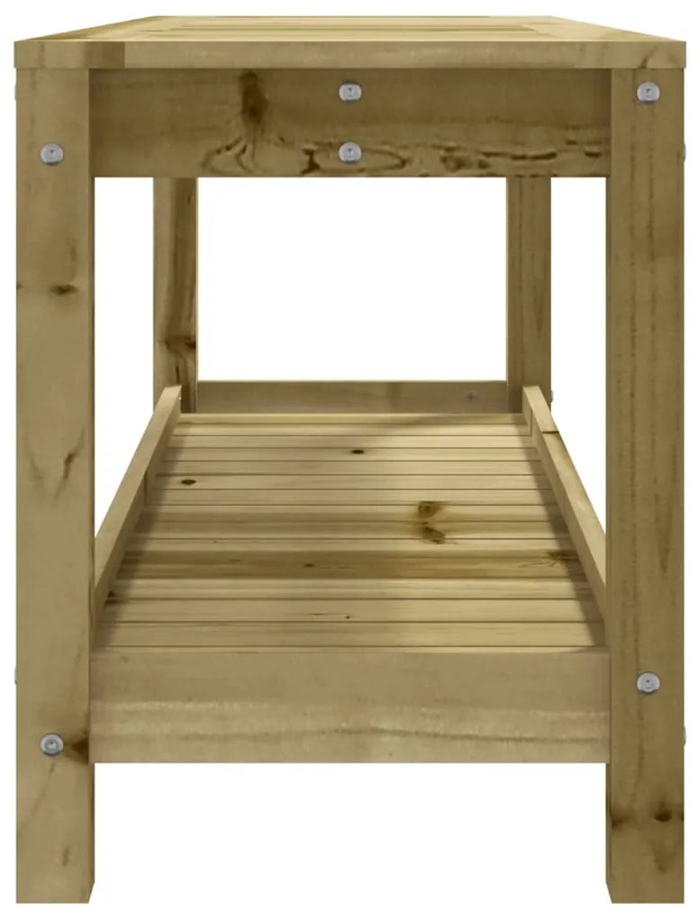 Panca da Giardino 108x35x45 cm Legno Massello Pino Impregnato