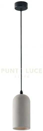 Lampadario a sospensione ando forma geometrica grigia 1 luce attacc...