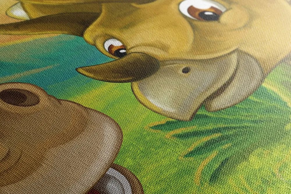 Quadro su tela – Dinosauri allegri