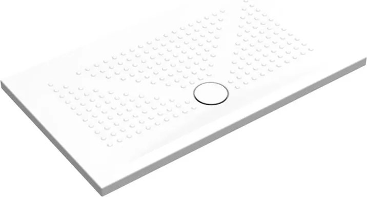 Piatto doccia in ceramica PUNTO bianco L 120 x L 70 x H 3.5 cm opaco