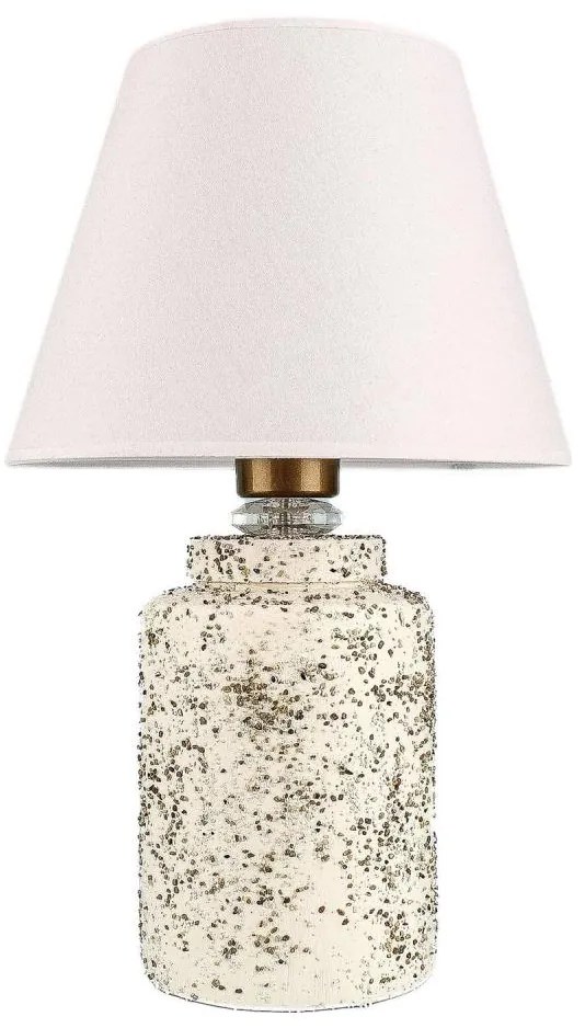 Lampada da tavolo RAMZES 1xE27/40W/230V bianco/beige