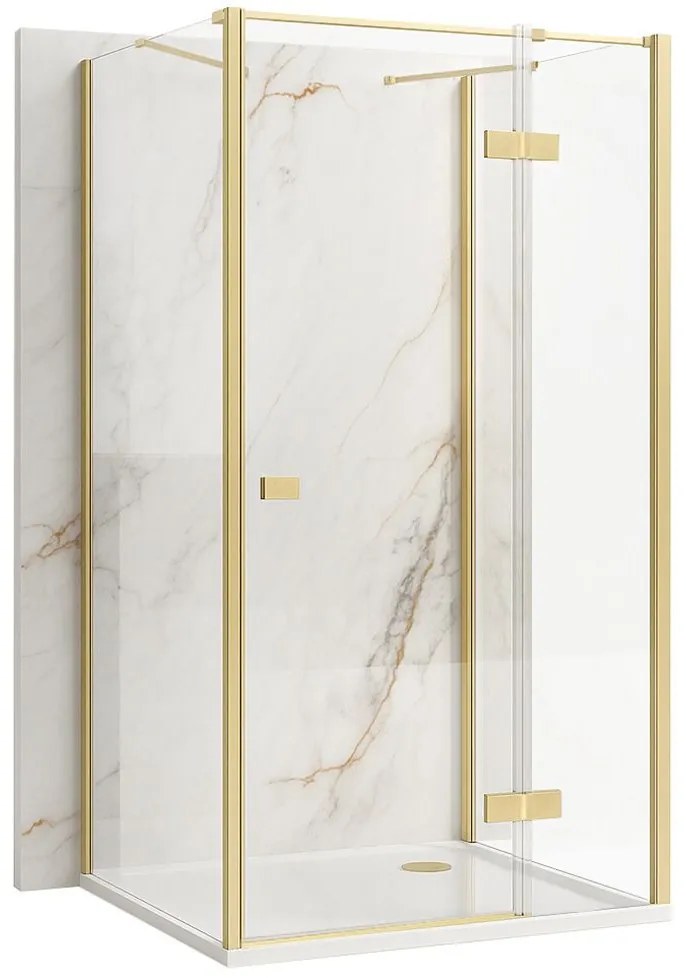Cabina doccia Rea Atlas 120x80 Brush Gold
