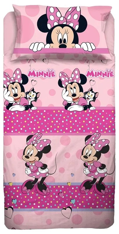 Lenzuola lettino singolo Minnie Disney