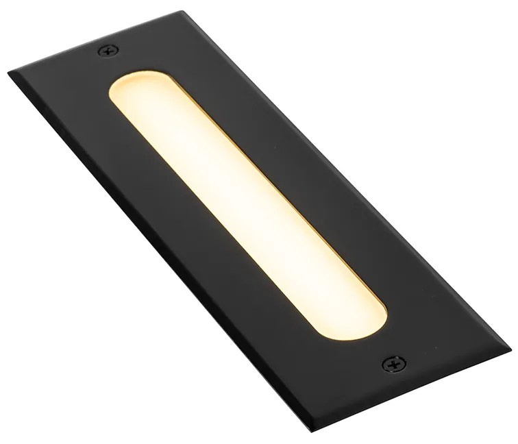 Set di 4 faretti da terra moderni neri 30 cm con LED IP65 - Eline