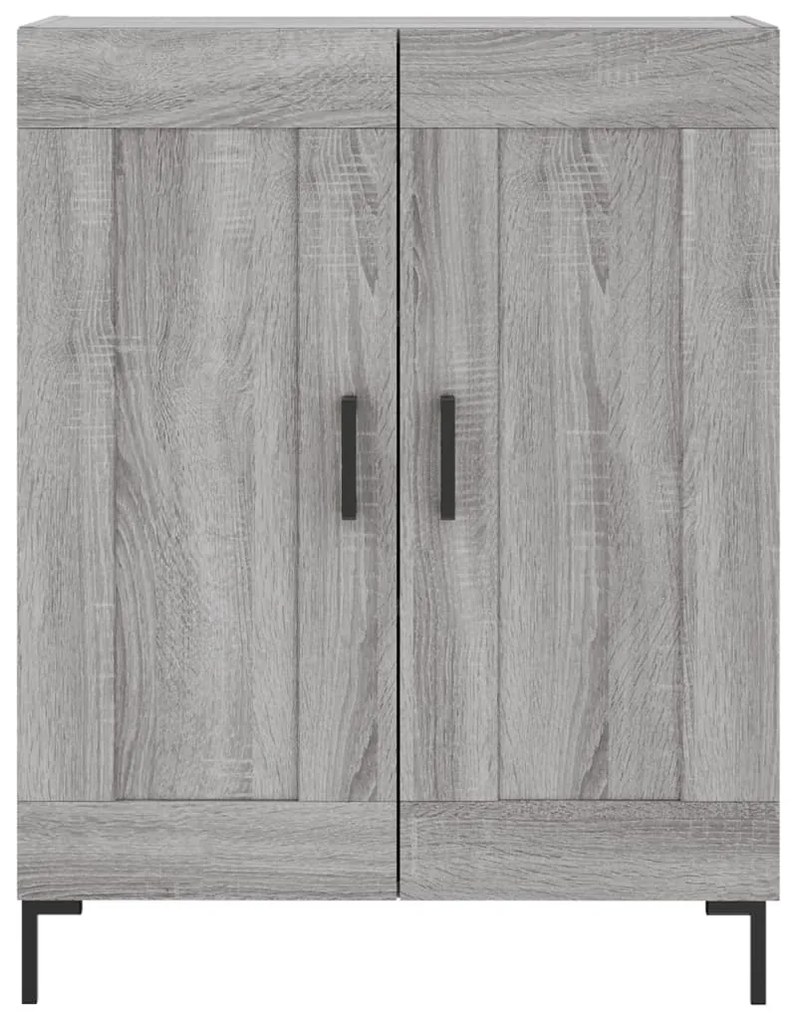 Credenza grigio sonoma 69,5x34x90 cm in legno multistrato