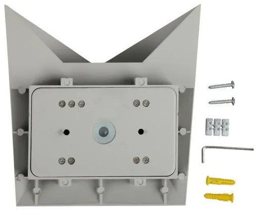 Applique a LED da esterno LED/5W/230V 3000K IP65 grigio