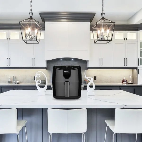 TESLA Electronics AirCook - Friggitrice digitale multifunzionale ad aria calda 4 l 1500W/230V