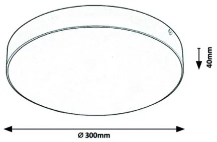 Rabalux-LED Plafoniera da bagno LED/24W/230V 2800/4000/6000K IP44 nera