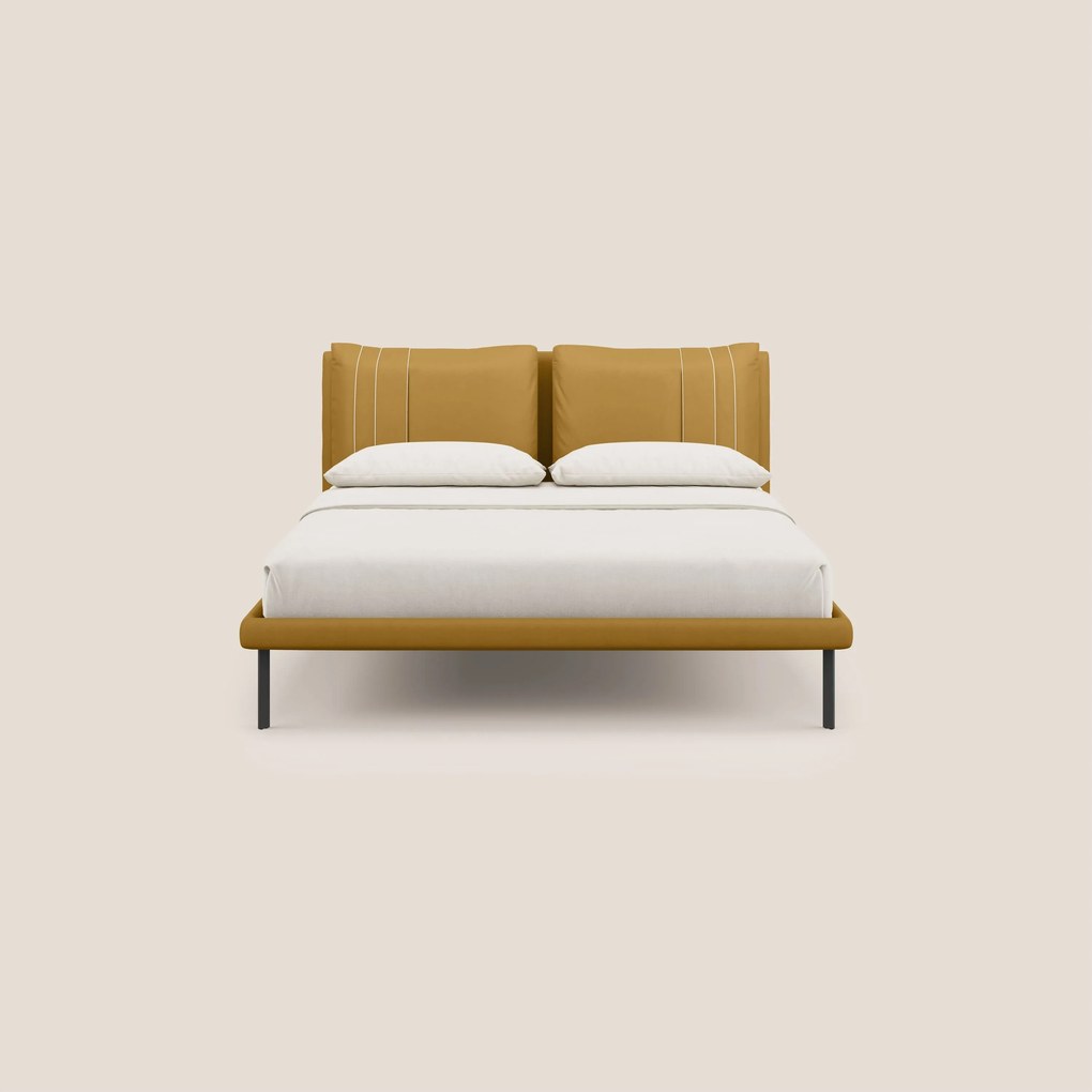 Giselle letto moderno con cuscini testata regolabili con tasche in microfibra impermeabile T11