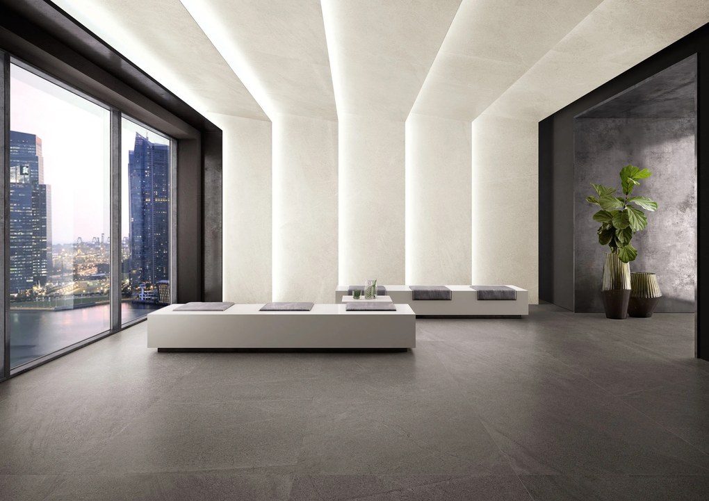 Cotto D'Este Kerlite Limestone 5 Plus Pavimento Rivestimento 100x100 Cm 5,5 Mm In Porcellanato Ceramico Sottile Slate