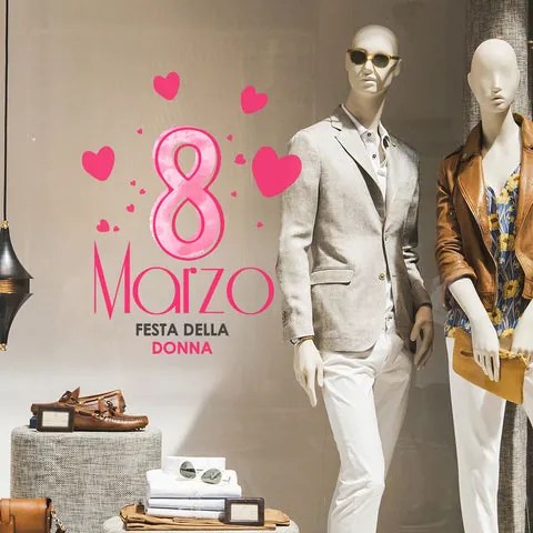 Cuore 8 Marzo | Vetrofania