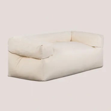 Divano da giardino 2 posti Darmian Beige Crema - Sklum