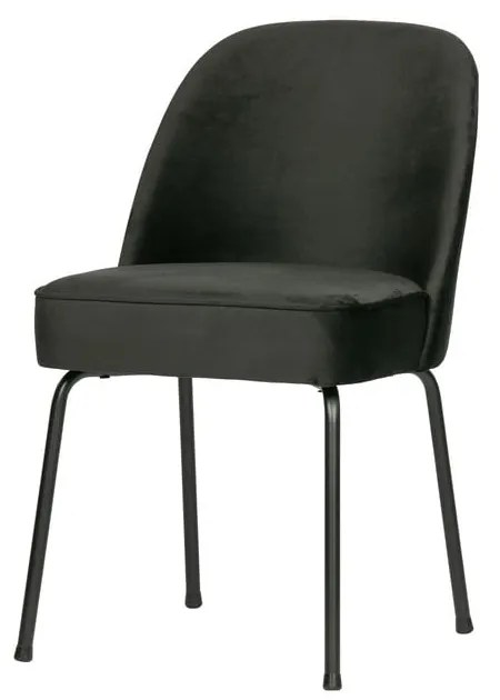 Sedie da pranzo in set nere in velluto 2 pz Vogue – WOOOD