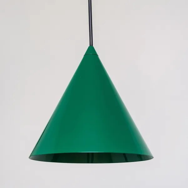 Lampadario a sospensione con cavo ETNA II 1xE27/15W/230V, Ø 18,5 cm, verde