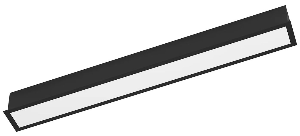 Lampada Ad Incasso Esterno Moderno Salitta Alluminio Nero Led L60Cm