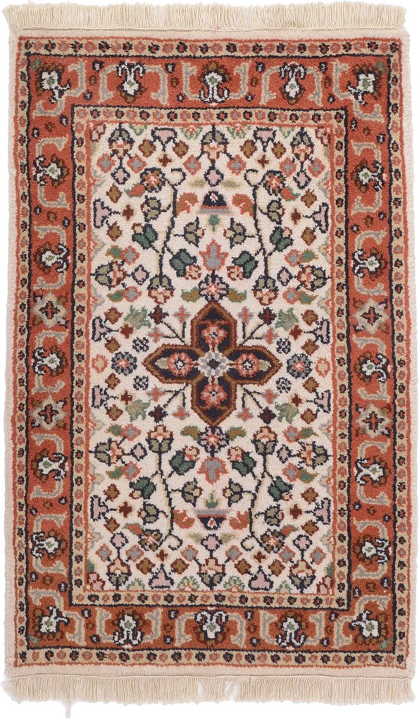 Persian Tappeto 90 x 60 (Indian) Annodato A Mano