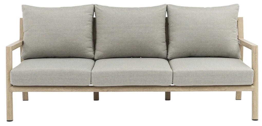 ENCANTO - salotto con struttura in alluminio verniciato effetto legno e cuscineria