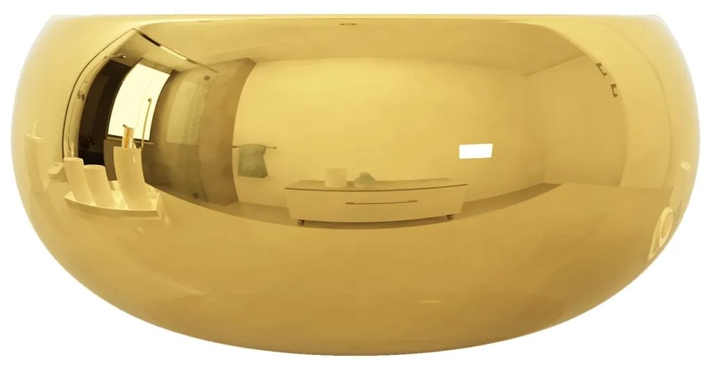 Lavandino 40x15 cm in Ceramica Oro